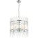 Suspended chandelier SIA 5XE14 40W, size 40x40x46-150 cm, color chromium