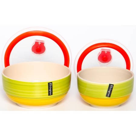 Elrington Saletniks set “Airgraph. Green meadow ", with plastic lids, 2 pcs-1