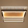 Luer with DND "Meander" LED 120W 3000-6000K gold 48x48x10 cm Bayerlux
