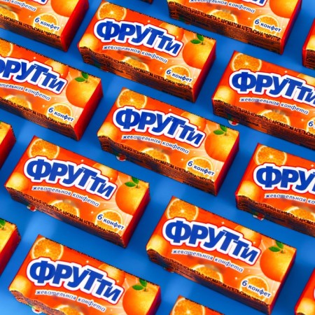 Chewing candy "Futti Kola", with an aroma of orange, 36 g-1
