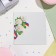 Highlight-Europe "Congratulations!" embossing, congruen, white roses, 11x21.5 cm