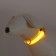 Collar with backlight size S, Osh 35-43 x 2.5 cm, 3 glow modes yellow