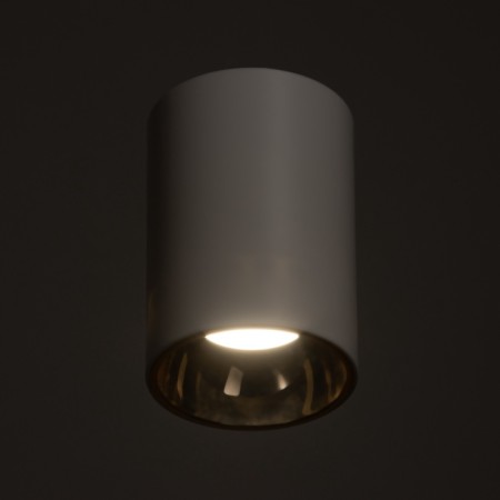 Roll Lamp GU10 10W white-gold 7.3x7.3x10.3 cm-2