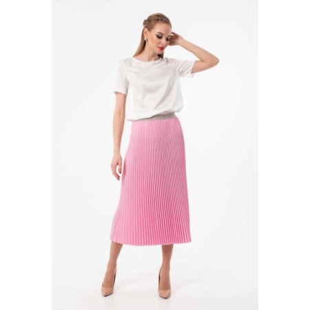 Female skirt, size 42, pink color-2