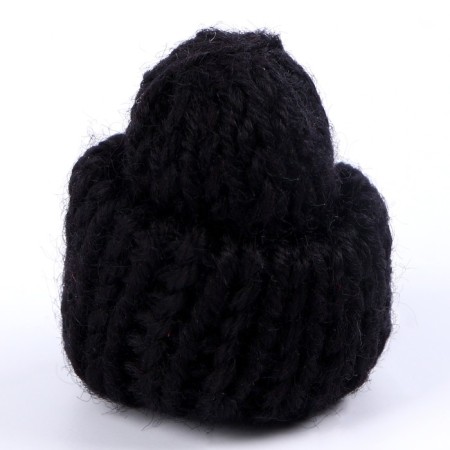 Knitted hat knitted, set 10 pcs., Black color-2