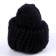 Knitted hat knitted, set 10 pcs., Black color