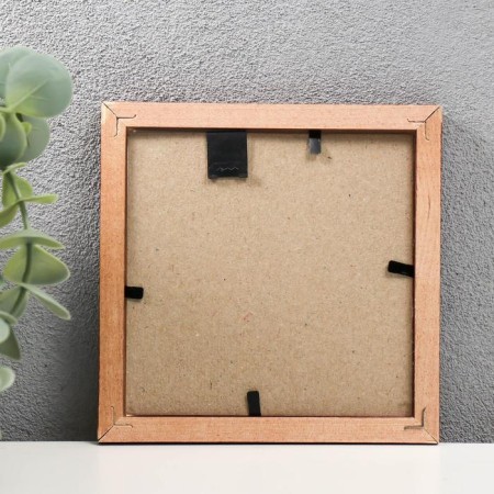 Photo frame pine С14 01/6 10x10 cm, wenge (plastic screen)-2