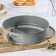 A set of baking forms “Elin marble. Circle ”, D = 22/24/26 cm, removable bottom, anti -stick coating, gray color