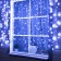 Garland "Curtain" 2 × 1.5 m, IP44, UMS, dark thread, 360 smd-led, white glow, 220 V