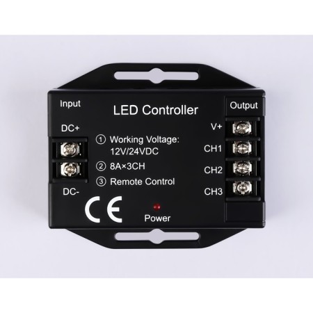 Ambrella Controller Dimmer for single -color LED tapes with a touch radio remote control 2.4G 24A 12V 288W/ 24V-2