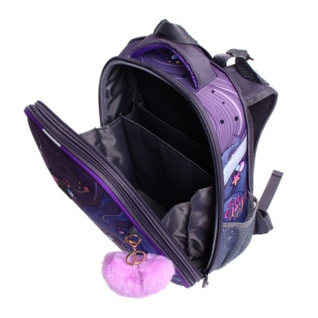 School backpack 38 x 30 x 16 cm, ergonomic back, stavia "cat"-8