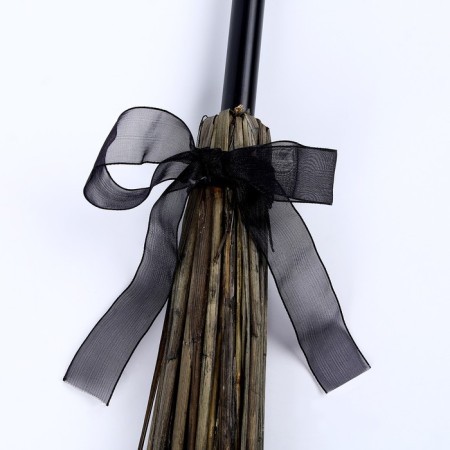 Broom witch 37cm, black color-1