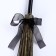 Broom witch 37cm, black color