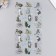 Stickers for creativity "Gray cats and blue flowers" set of 6 sheets 18x6 cm
