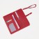 Women's wallet on the button, red color