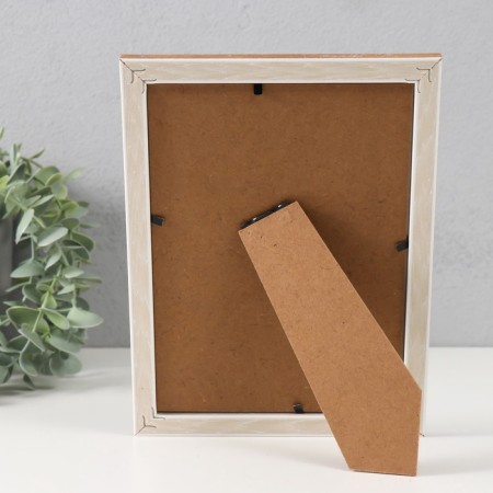 Photo frame plastic 13x18 cm "Double braid" wheat 20.5x15.5x1.1 cm-4