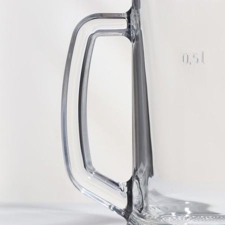 A set of glass mugs “TIME TIME. Beer mug ", 500 ml, 2 pcs-3