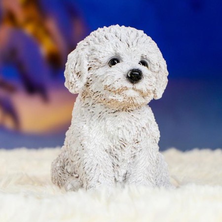 Garden figure "Puppy of the Westhelend Terrier" 14x11cm-3