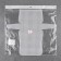 Canvas-base for embroidery of a bag, plastic, 33.5 × 35.5 cm, 2 × 2 mm, white color