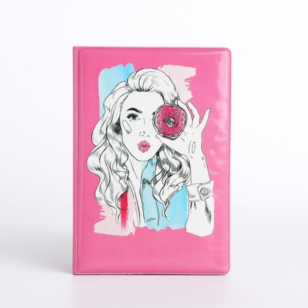 Cover for passport, pink color-1