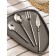A set of cutlery of stainless steel Magistro Ocean, 4 objects, silver color