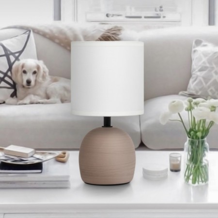 RIVOLI SHERON 1CHA14, 40 W Cramics Board lamp with a lampshade-5