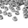 Acrylic bead "Letters Russian" mix, 7 × 4 mm, set 10 g, silver color