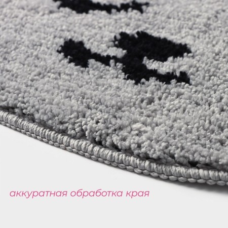 House rug shares "Cat", 50 × 40 cm, gray color-3