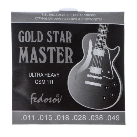 Strings Gold Star Master Ultra Heavy (.011 -.049, hung - stainless steel.-1