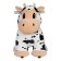 Children's electric car Farfello "Cow", white color