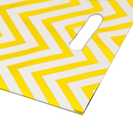 Gift, metallized package, Zig-zag gold 17x25 cm, 20 microns 10 pcs set-2