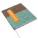 Universal diary for grades 1-11 "Geometry", solid cover of artificial leather, silkography, lies, 48 ​​sheets, brown-turquoise