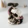 Souvenir Polystone Light "Skull with a snake" 19.5x14.5x17.5 cm
