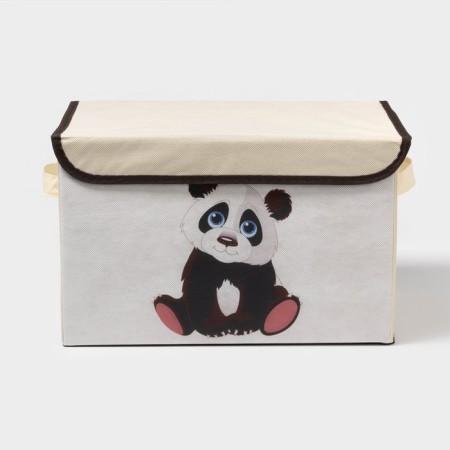 Stellyer box for storage with a “baby panda” lid, 38 × 25 × 24 cm-1