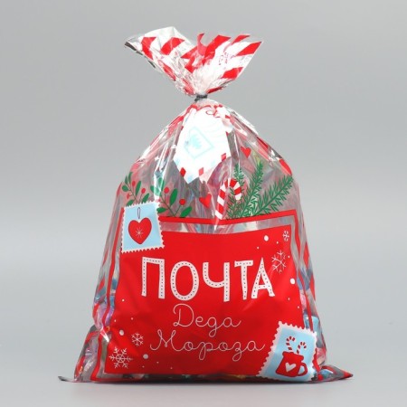 Plastic packet "Mail", 20 x 30 cm, New Year-1