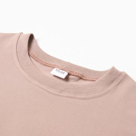 T -shirt Children's Minaku: Basic Line Kids beige color, height 122 cm-7