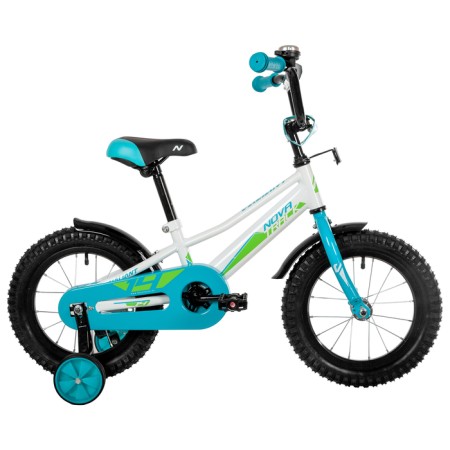 Bicycle 14 "Novatrack Valiant, white color