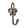 Single -rod hook for curtains Cappio KC112, bronze color, 2 pcs