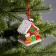 Christmas tree toy "House of sweets" 6 × 7.6 × 5.5 cm, from batteries, glow warm white