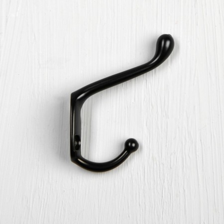 Hook furniture tundra TKD015, two -rod, black-2
