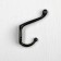 Hook furniture tundra TKD015, two -rod, black