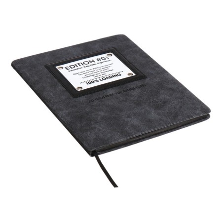 School diary for grades 1-11, solid cover, artificial leather, applique, pancake embossing, metal scruffies, silk-films, lies, 48 ​​sheets, block 80g/m2, black-1