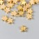Decor for creativity Plastic "Golden Snowflake with Pearls" set of 30 pcs 1.1x1.1 cm