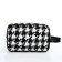 Cosmetic bag with lightning, white/black color