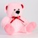 Soft toy "Bear" with a bow, 40 cm, light pink color
