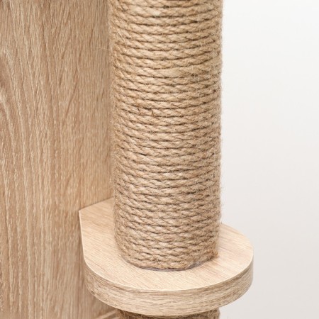 Complex for cats with a claw, with a house, 58 x 54 x 87cm, chipboard, sonoma color-7