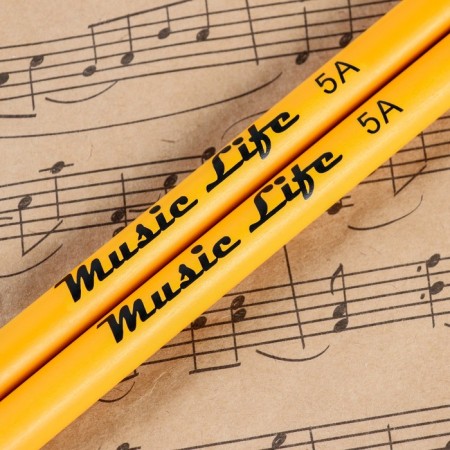 Drum sticks Music Life, 5a, maple, yellow-1