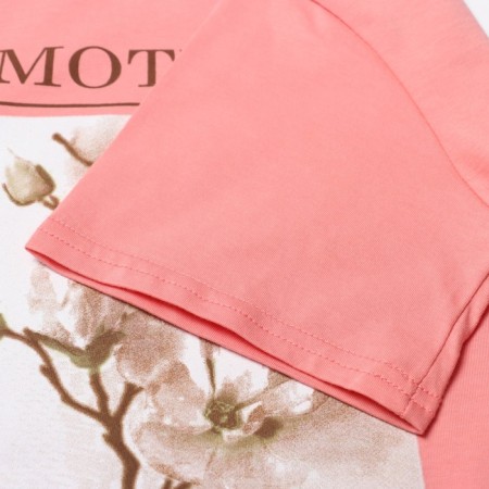 Women's T -shirt, salmon color, size 44-6
