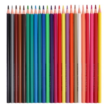 Pencils 24 Colors Erichkrause "Color Friends", plastic, trihedral, euro suspension-2