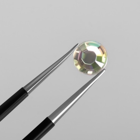 Rhinestones for decor, 12 cells, 1.5/2/2.5/3 mm, silver holography color-4
